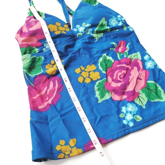 Matilda Jane XS Ladies Swim Tankini Blue Floral Like New - Picture 5 of 5